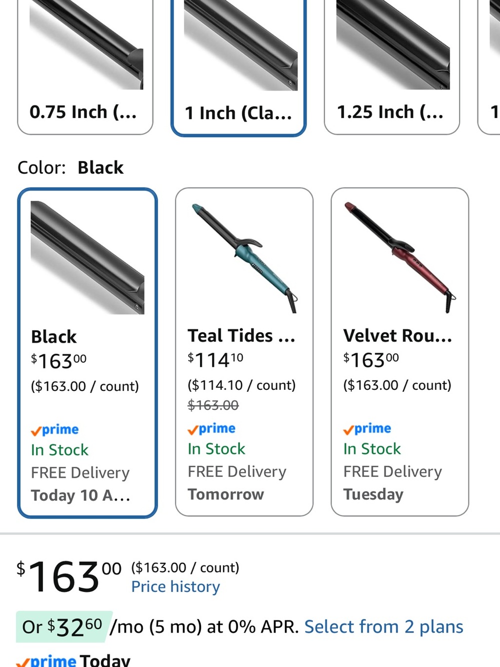 Bio Ionic 1” curling wand/iron